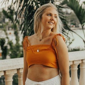 Yellow Princess Polly Cropped Tank